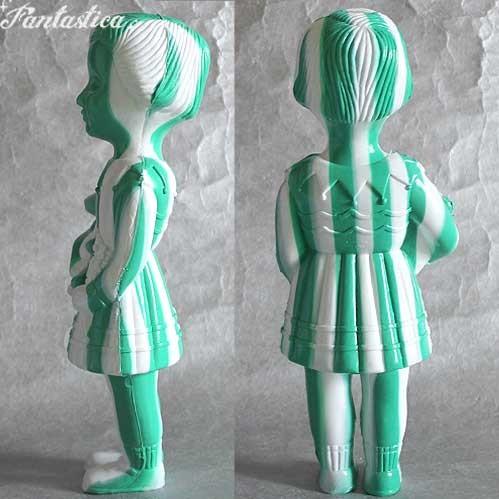 クロネットドール ホワイト＆グリーン・ストライプ White & Green