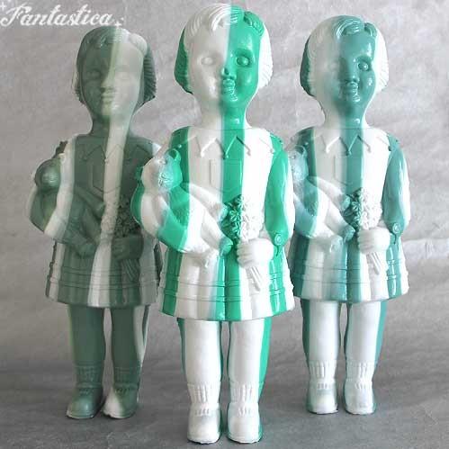 クロネットドール ホワイト＆グリーン・ストライプ White & Green