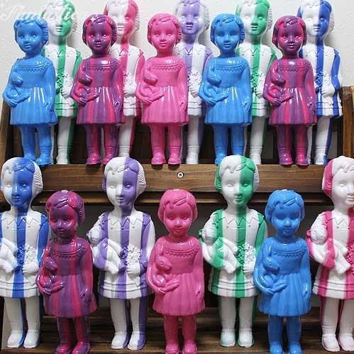 クロネットドール ホワイト＆グリーン・ストライプ White & Green