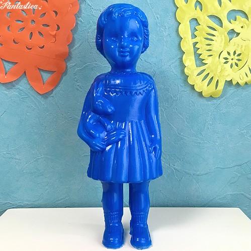Lammers & Lammers 陶器製のクロネットドール　大②プードル クロネットドール ロイヤル・ブルー Royal Blue Clonette Doll 24cm