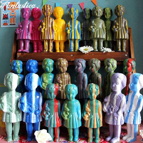 クロネットドール ホワイト＆ロイヤル・ブルー・ストライプ White