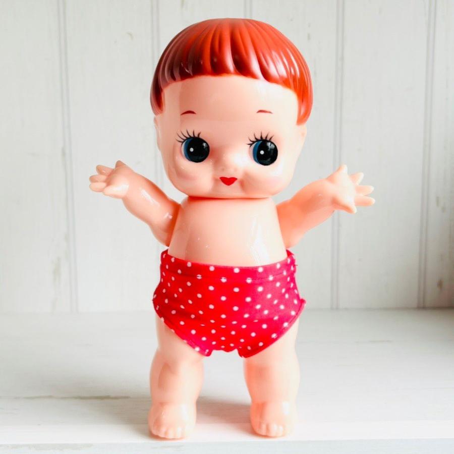 レトロドール 復刻版 デコちゃん 赤水玉パンツ レトロ・ソフビ レトロドール 復刻版 デコちゃん 赤水玉パンツ レトロ・ソフビ