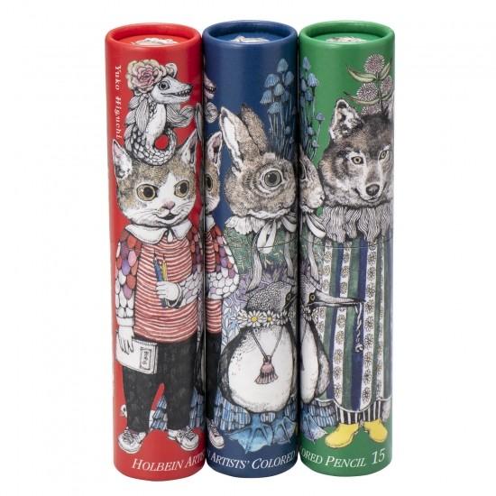 ヒグチユウコ　ホルベイン　色鉛筆セット ヒグチユウコ ホルベイン 2018コラボ・アーチスト色鉛筆15色・青セット
