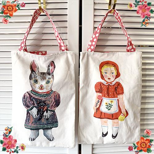 Nathalie Lete ナタリー・レテ キャンバス・トートバッグ リトル  