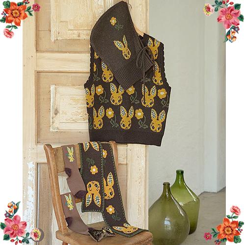 Nathalie Lete（ナタリーレテ） ベスト イエロー・バニー 黄うさぎの