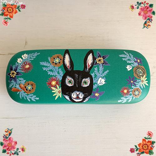 ナタリー・レテ グラス・ケース レグリース 黒ウサギのメガネケース