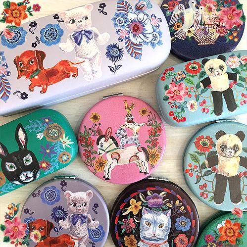 Nathalie Lete ナタリー・レテ コンパクト・ミラー ベアー