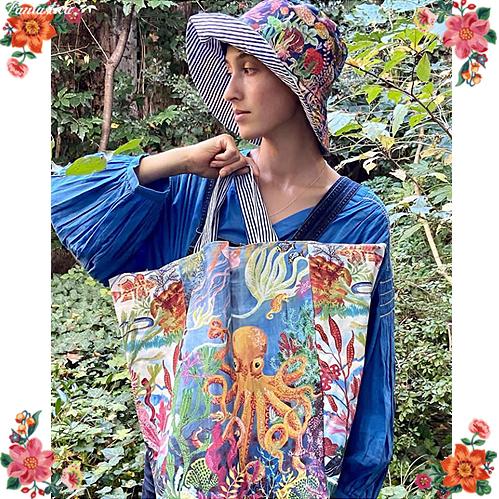 Nathalie Lete（ナタリーレテ） ラ・メール・マーケットバッグ 海洋