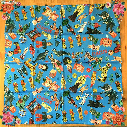 Nathalie Lete（ナタリーレテ） ラージ・ハンカチ サーカス サーカス