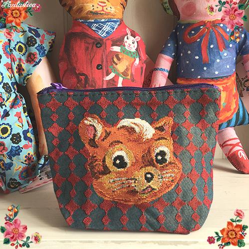 新品　ナタリーレテ　ポーチ　スクイレル　りす　リス Nathalie Lete ナタリー・レテ ポーチ スクイレル 子リスのフェイス