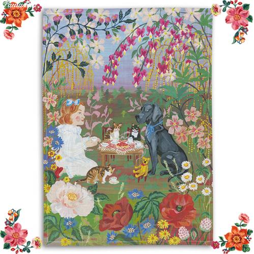 Nathalie Lete（ナタリーレテ） ティータオル ティー・パーティー 森の