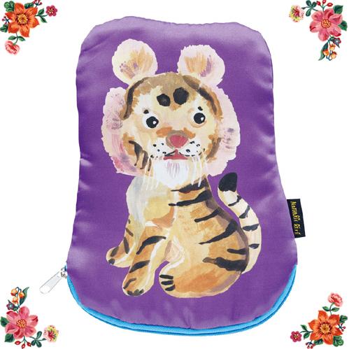 Nathalie Lete（ナタリーレテ） サテン・ポーチ タイガー ライオン