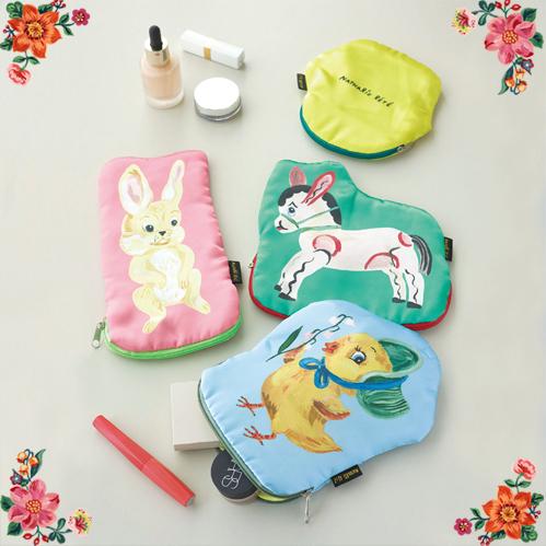 新品ナタリーレテポーチトイうさぎウサギリスリスひよこ