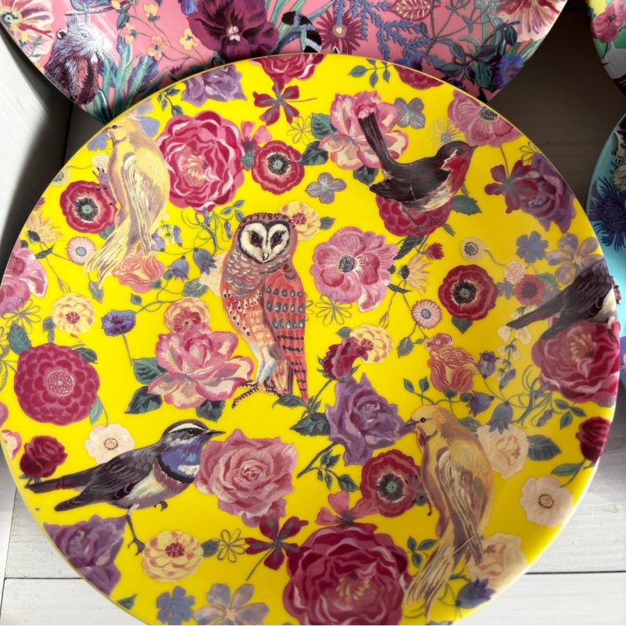 Nathalie Lete（ナタリーレテ） プレート オウル＆バード フクロウと