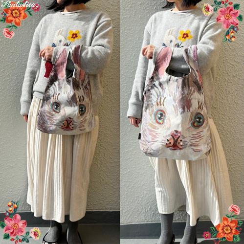 Nathalie Lete（ナタリーレテ） バッグ ブランシュ ラージ 白ウサギの
