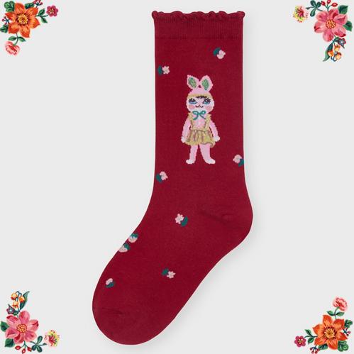 Nathalie Lete（ナタリーレテ） ソックス オリヴィア 妖精うさぎ