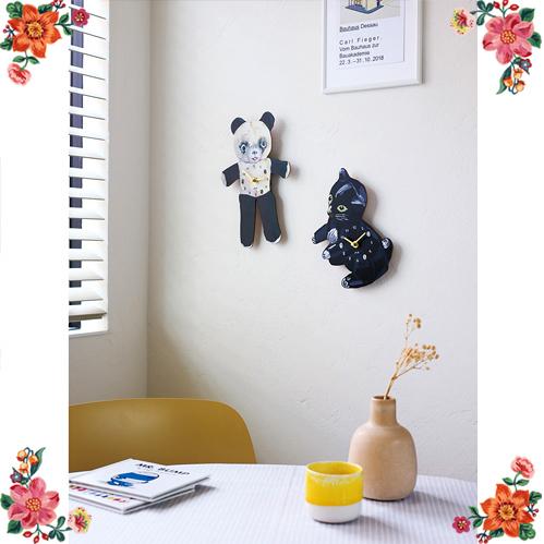 Nathalie Lete（ナタリーレテ） ダイカット・クロック パンダ パンダ