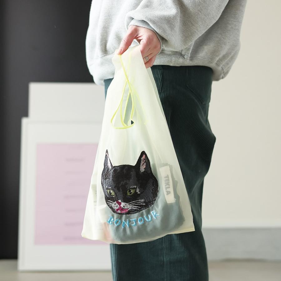 新品　ナタリーレテ　オーガンジー バッグ　ブラック キャット　猫　ねこ　ネコ ナタリーレテ オーガンジーバッグ Black cat 猫 | 京都の