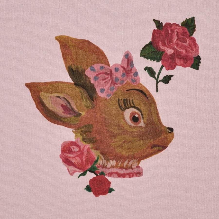 ナタリーレテ ミナペルホネン バンビ Petit プティrosy 完売 可愛い♡ Nathalie Lete（ナタリーレテ） Tシャツ ローズ・バンビ リボン