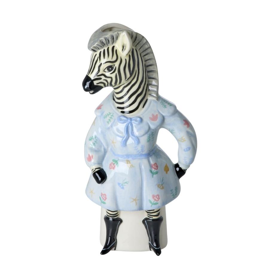 ナタリー・レテ ヴェイス ワンピース・ゼブラ ソフトブルー シマウマ