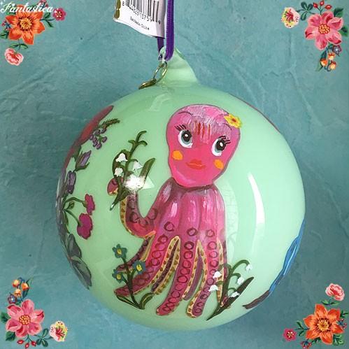 ナタリー・レテ オーナメント オクトパス&バード・ボール タコと