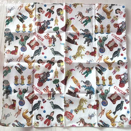 ナタリー レテ ハンカチ サーカス サーカスのハンカチ Nl380 Fantasticaファンタスチカ雑貨店 通販 Yahoo ショッピング