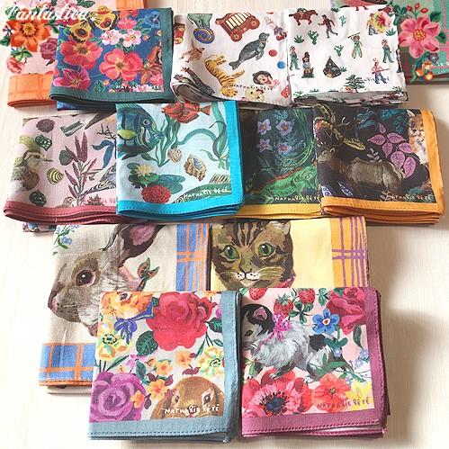 ナタリー レテ ハンカチ バーズ ネイチャー 花と野鳥のハンカチ Nl3 Fantasticaファンタスチカ雑貨店 通販 Yahoo ショッピング