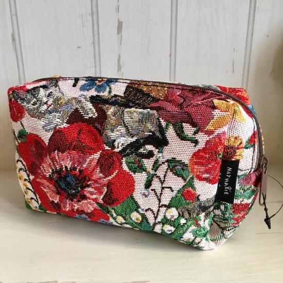 ナタリー レテ スクエア ポーチ キャット フラワー 猫たちとお花のつづれ織りコスメポーチ Nl434 Fantastica ファンタスチカ雑貨店 通販 Yahoo ショッピング