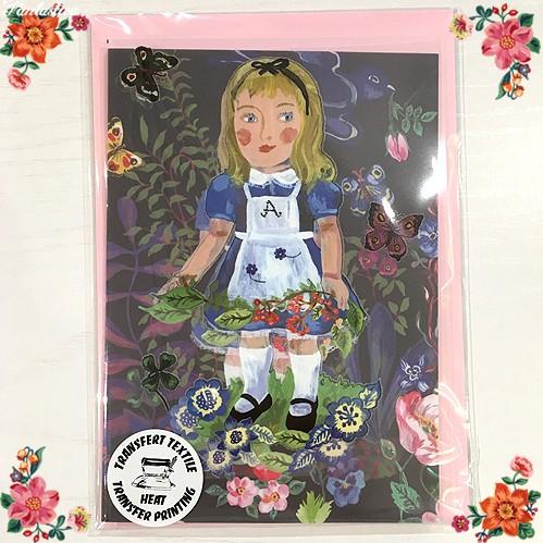 ナタリー レテ 転写シート グリーティングカード アリス イン ワンダーランド 不思議の国のアリスの熱転写シール A6サイズ Nl436 Fantasticaファンタスチカ雑貨店 通販 Yahoo ショッピング