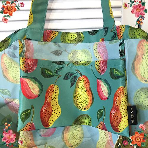 最安値に挑戦 ナタリー レテ ポケッタブル エコバッグ ペアー 西洋梨の折りたたみショッピングバッグ エコ 折りたたみバッグ Www We Job Com