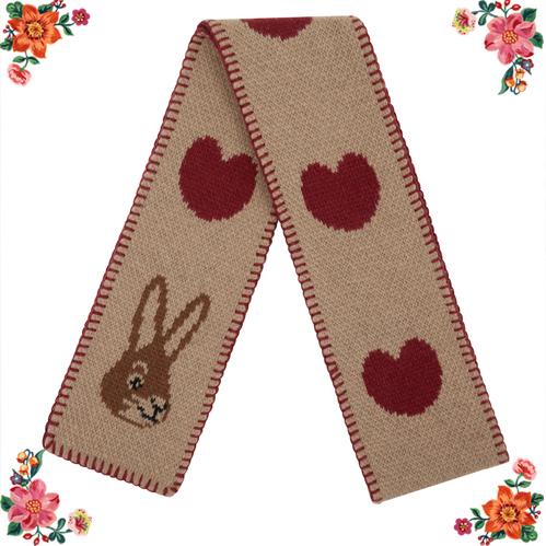 【NILEPERCH】うさぎハートマフラー スタイ付 ナタリー・レテ】マフラー ハート・バニー うさぎとハートのマフラー