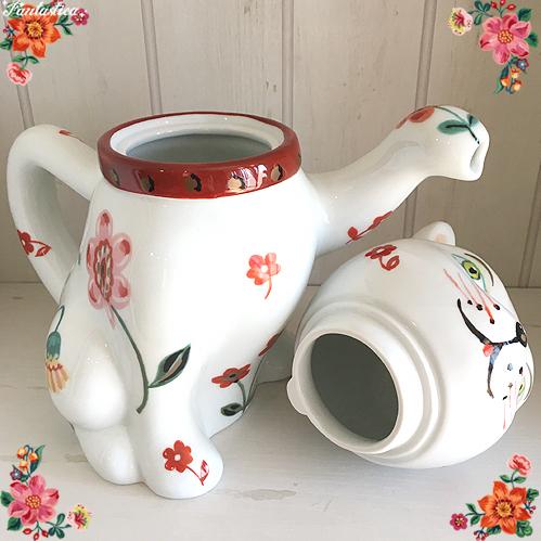 Nathalie Lete（ナタリーレテ） ティーポット ザ・レッド・ラッキー