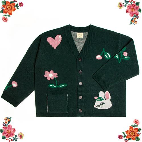 Nathalie Lete（ナタリーレテ） カーディガン チェリー・バニー