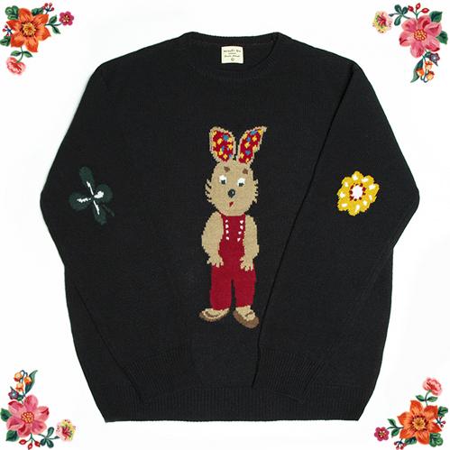 Nathalie Lete（ナタリーレテ） プルオーバー ジャン・ザ・ラビット 茶