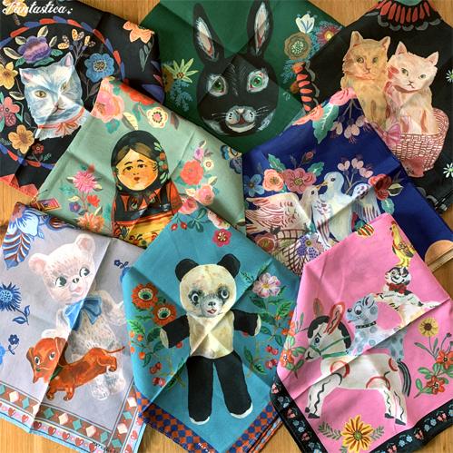 Nathalie Lete（ナタリーレテ） ラージ・ハンカチ マトリョーシカ