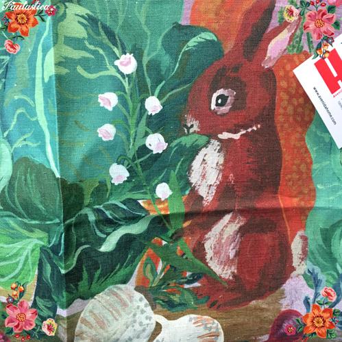 Nathalie Lete（ナタリーレテ） ティータオル ラビッツ・イン・ザ