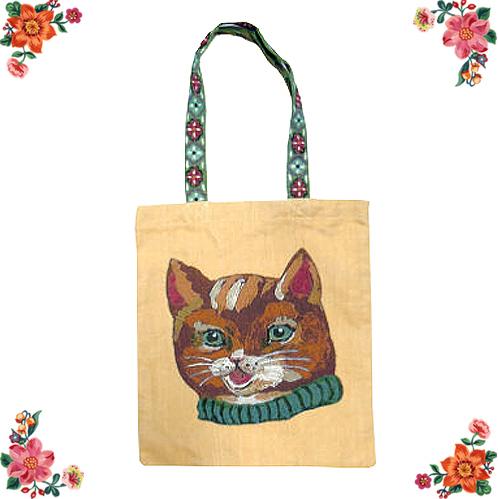 Nathalie Lete（ナタリーレテ） フェイス・トートバッグ ブラウン