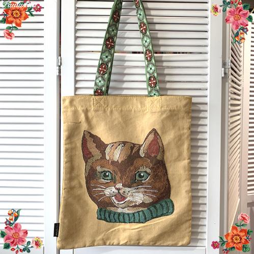 Nathalie Lete（ナタリーレテ） フェイス・トートバッグ ブラウン