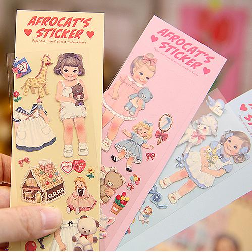 ペーパードールメイト パーリー・リムーバブルステッカー サリー Paper