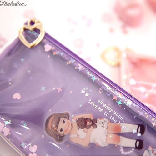 ペーパードールメイト グリッター・ポーチ・ペンケース サリー Paper Doll Mate glitter Pouch pencase Sally｜fantastica｜02