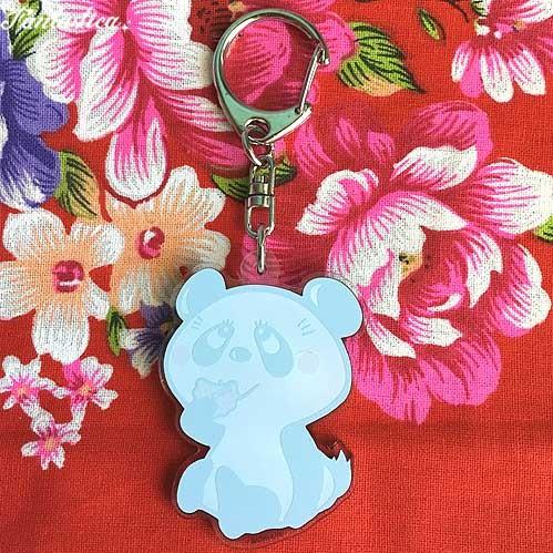 内藤ルネ アクリルキーホルダー パンダ・クッキー : fantastica