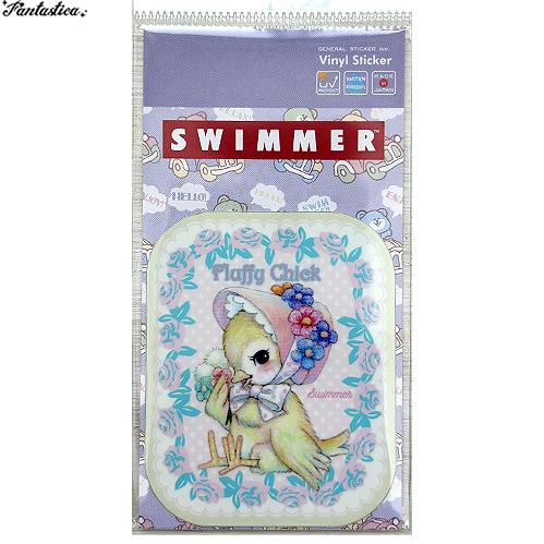 SWIMMER（スイマー） レトロアニマル・ミニ・PVCステッカー ふわふわ