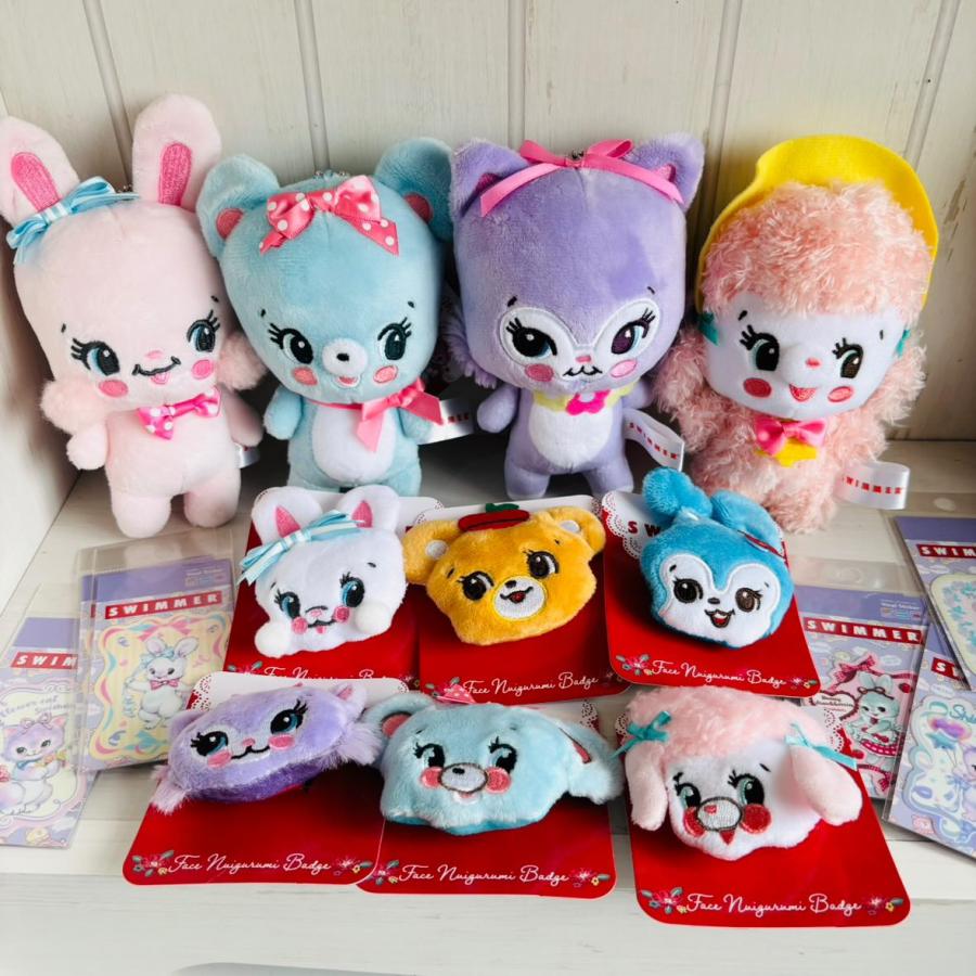 SWIMMER（スイマー） レトロアニマル・フェイスぬいぐるみバッジ