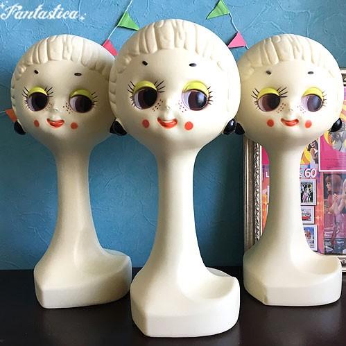 ツイッギー風 ヘッドマネキン 帽子スタンド Twiggy Head ツイッギー風 ヘッドマネキン 帽子スタンド Twiggy Head