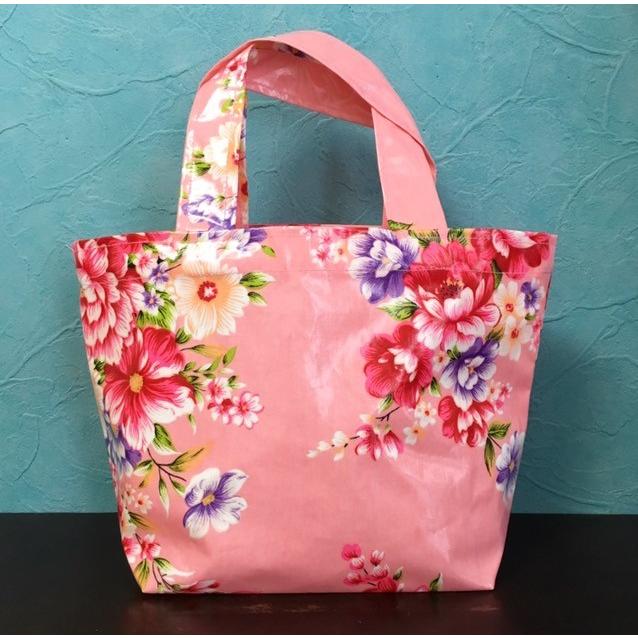 台湾 客家花布 ランチトート バッグ ピンク : fantasticaファンタス