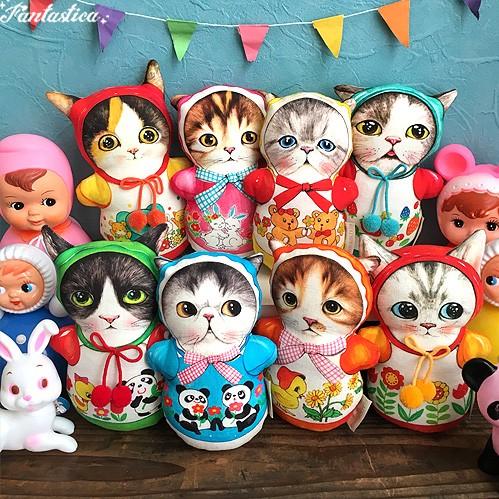 【BOA012】9cm級 おきあがりこぼし タチヤーナ・ボボワ　ねこ母ちゃん BOA012】9cm級 おきあがりこぼし タチヤーナ・ボボワ ねこ母ちゃん