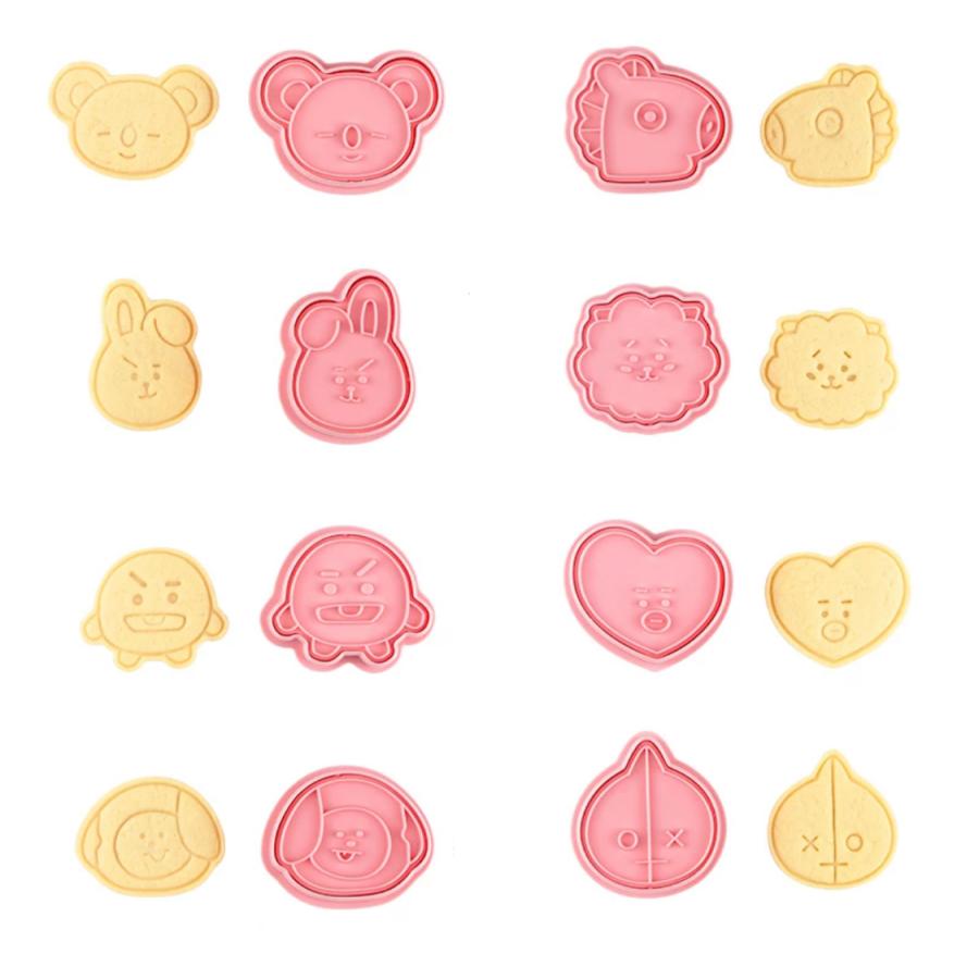 大人気☆BT21クッキー型8個セット♪ KOYA RJ SHOOKY MANG CHIMMY TATA