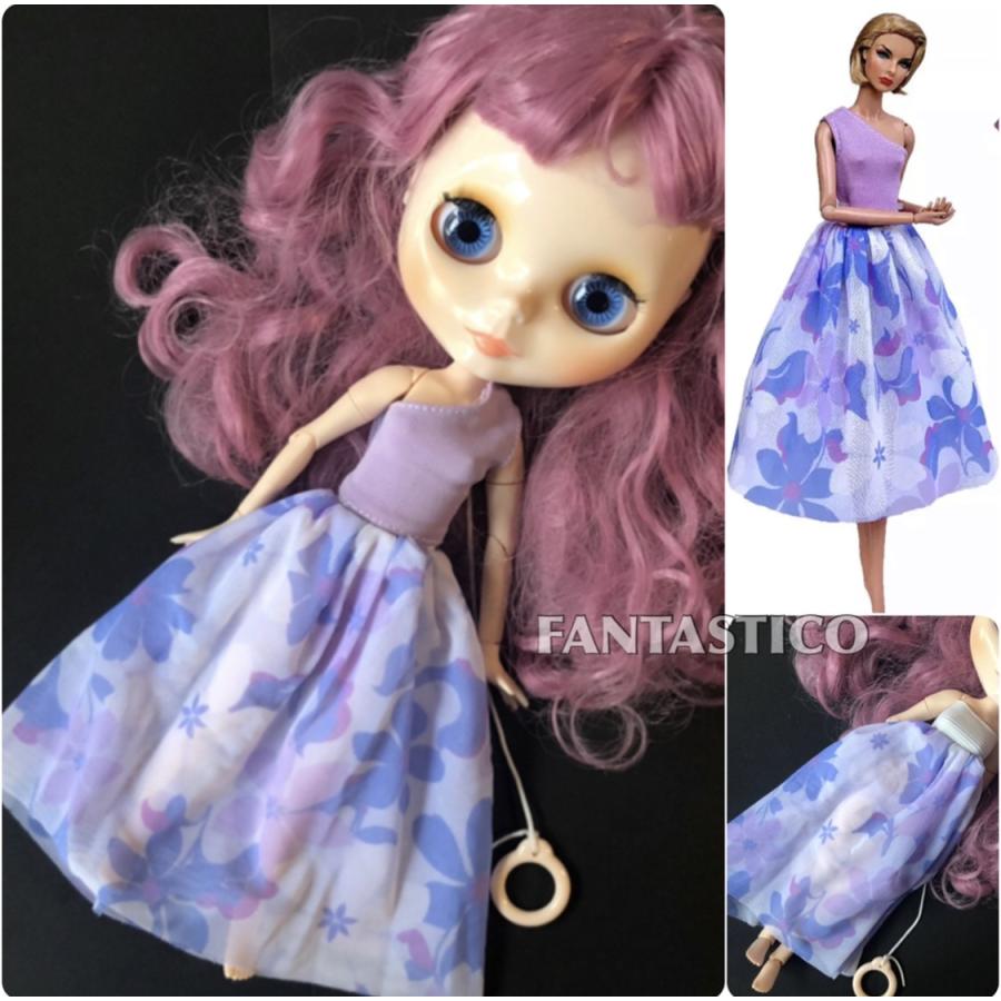 バービー人形用ドール用アウトフィット 2way花柄スカートドレスとトップスのセットアップ ブライスドール Dolloutfit Setup5 Fantastico Yahoo 店 通販 Yahoo ショッピング