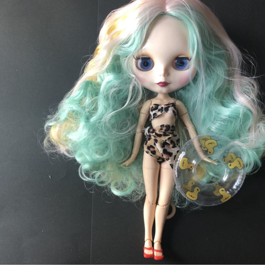 バービー人形用ドール用アウトフィット♪ビキニ水着とパレオ、サンダル