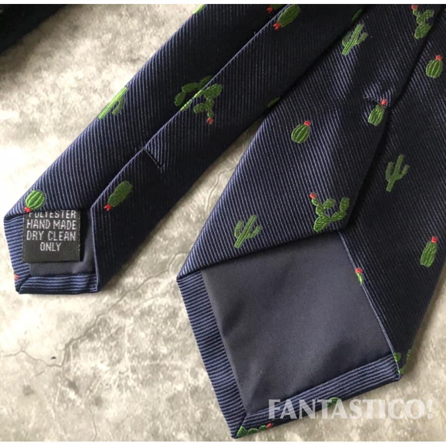 僕の好きなことネクタイ】♪刺繍ネクタイ♪多肉 サボテン